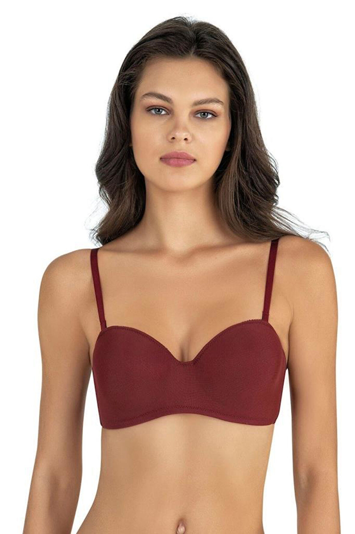 Fabony Kadın Arkası Tül Detaylı Straplez Sütyen 3150