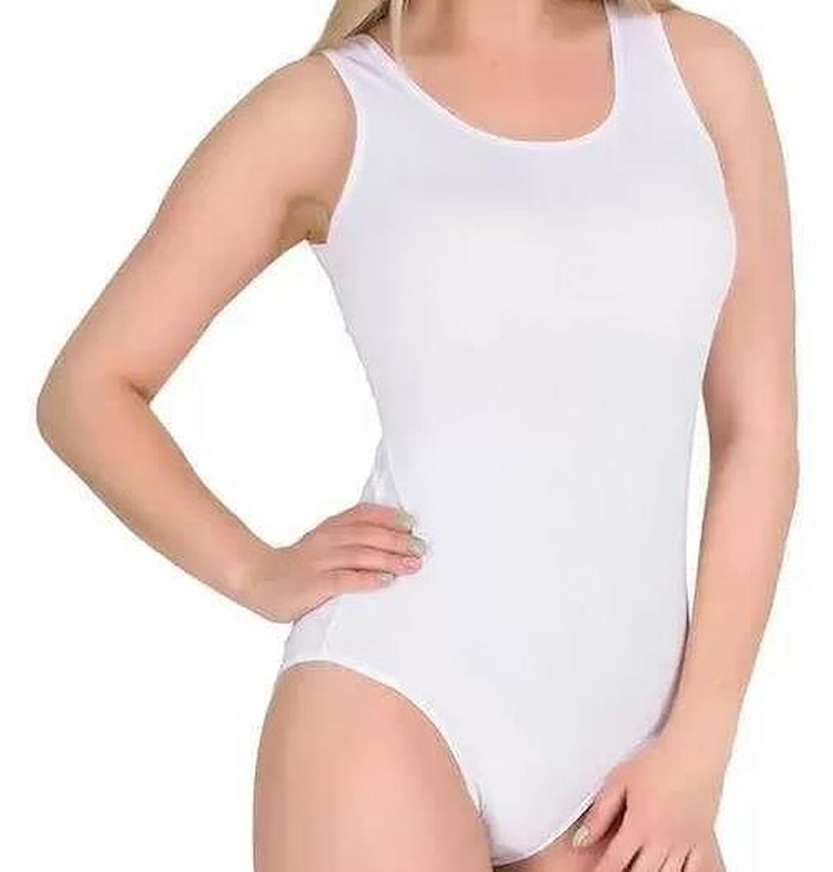 6 Adet Anıt Kadın Geniş Askılı Çıtçıtlı Body 4059