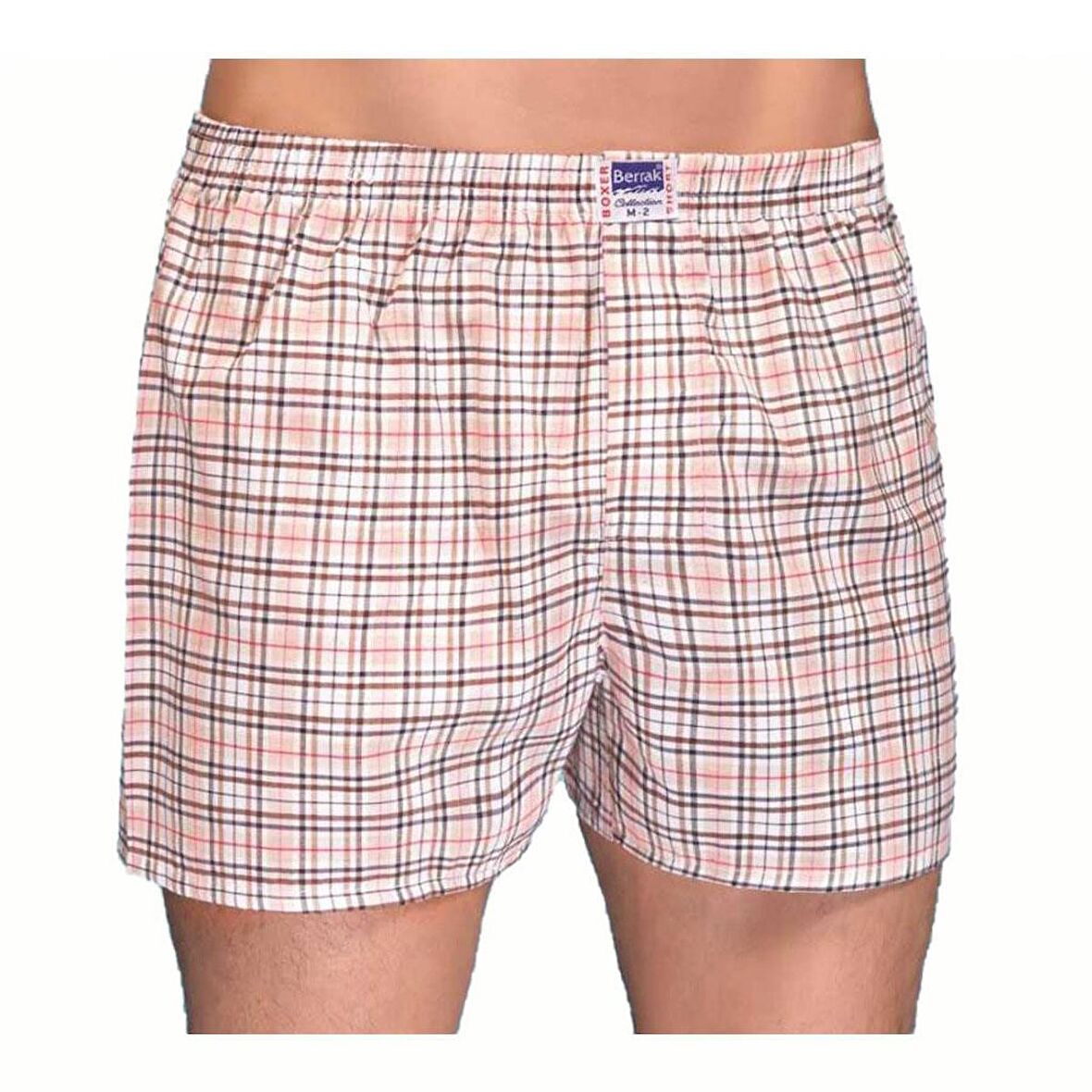 5 li Paket Berrak Erkek Desenli Poplin Boxer Karışık Renk 1052