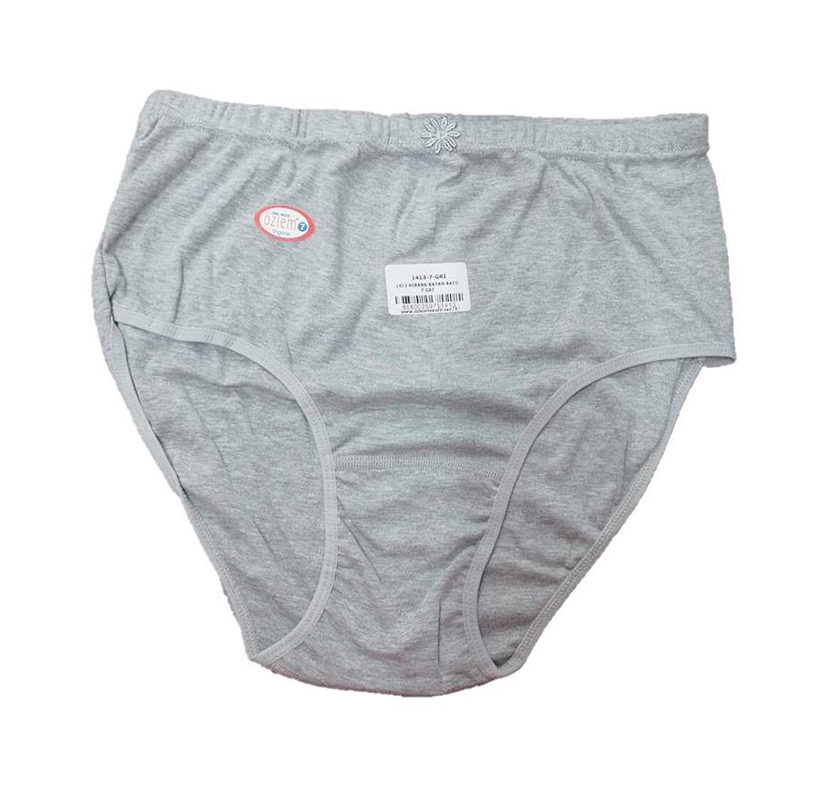 6 lı Paket Paket Özlem Kadın Düz Renk Bato Külot