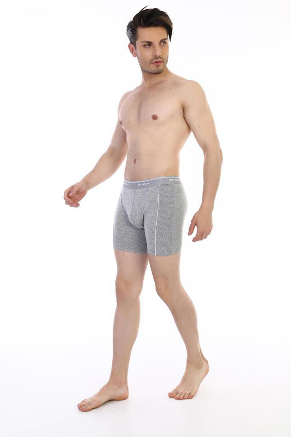 Çift Kaplan Erkek Elastanlı Biyeli Boxer 855