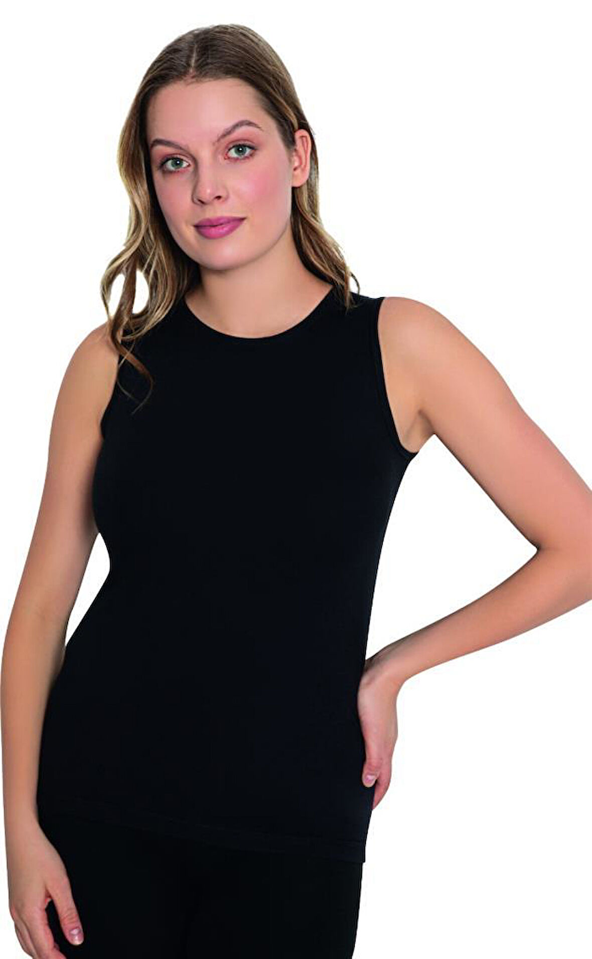 6 Adet Lüx Drm Kadın Bambu Kolsuz Body Fanila Atlet 3740