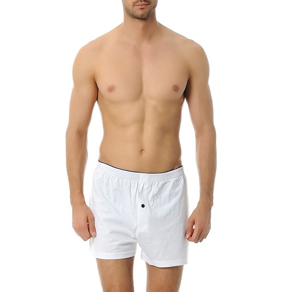 Çift Kaplan Erkek Pamuklu Penye Boxer 805