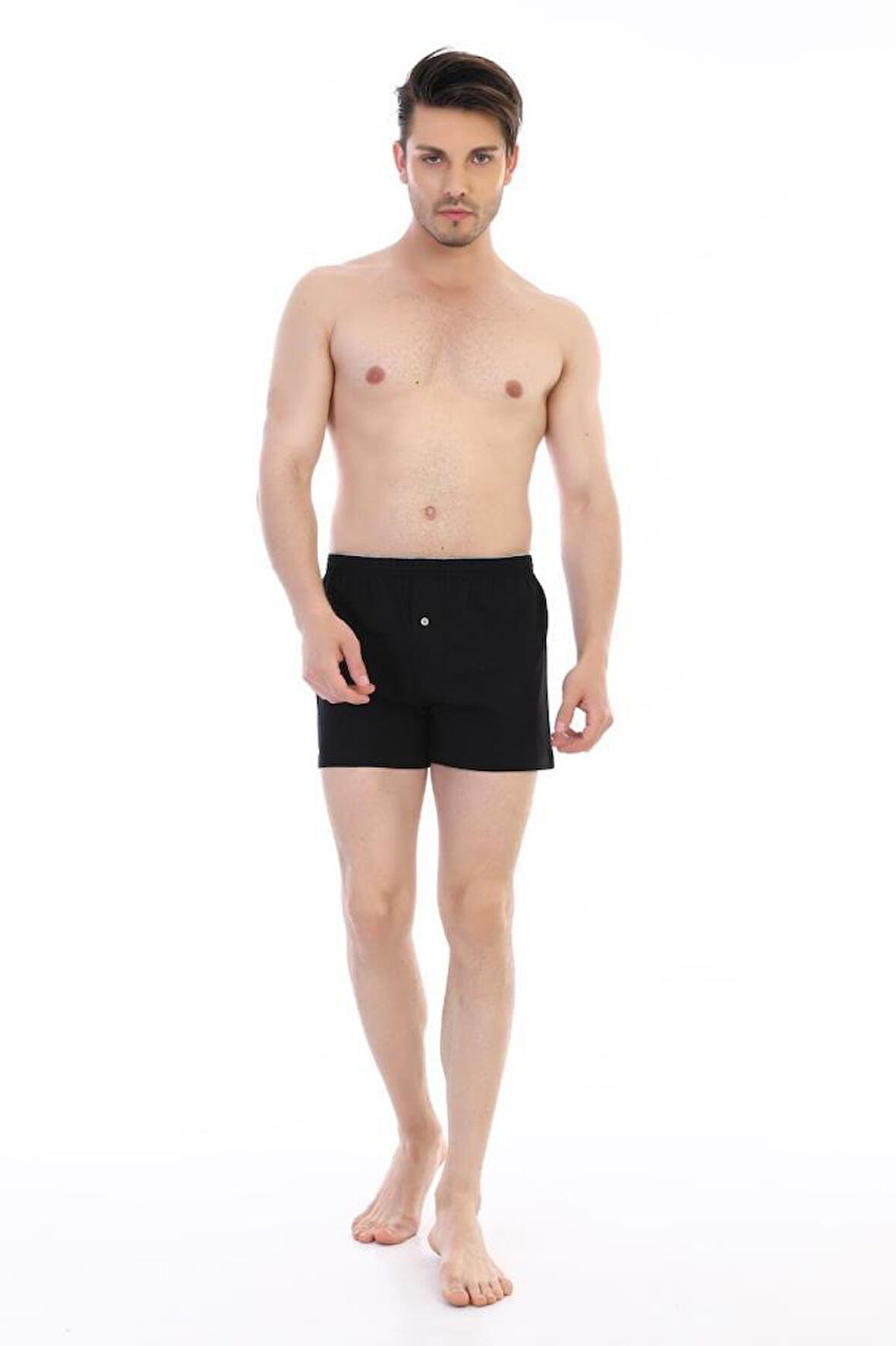 Çift Kaplan Erkek Pamuklu Penye Boxer 805