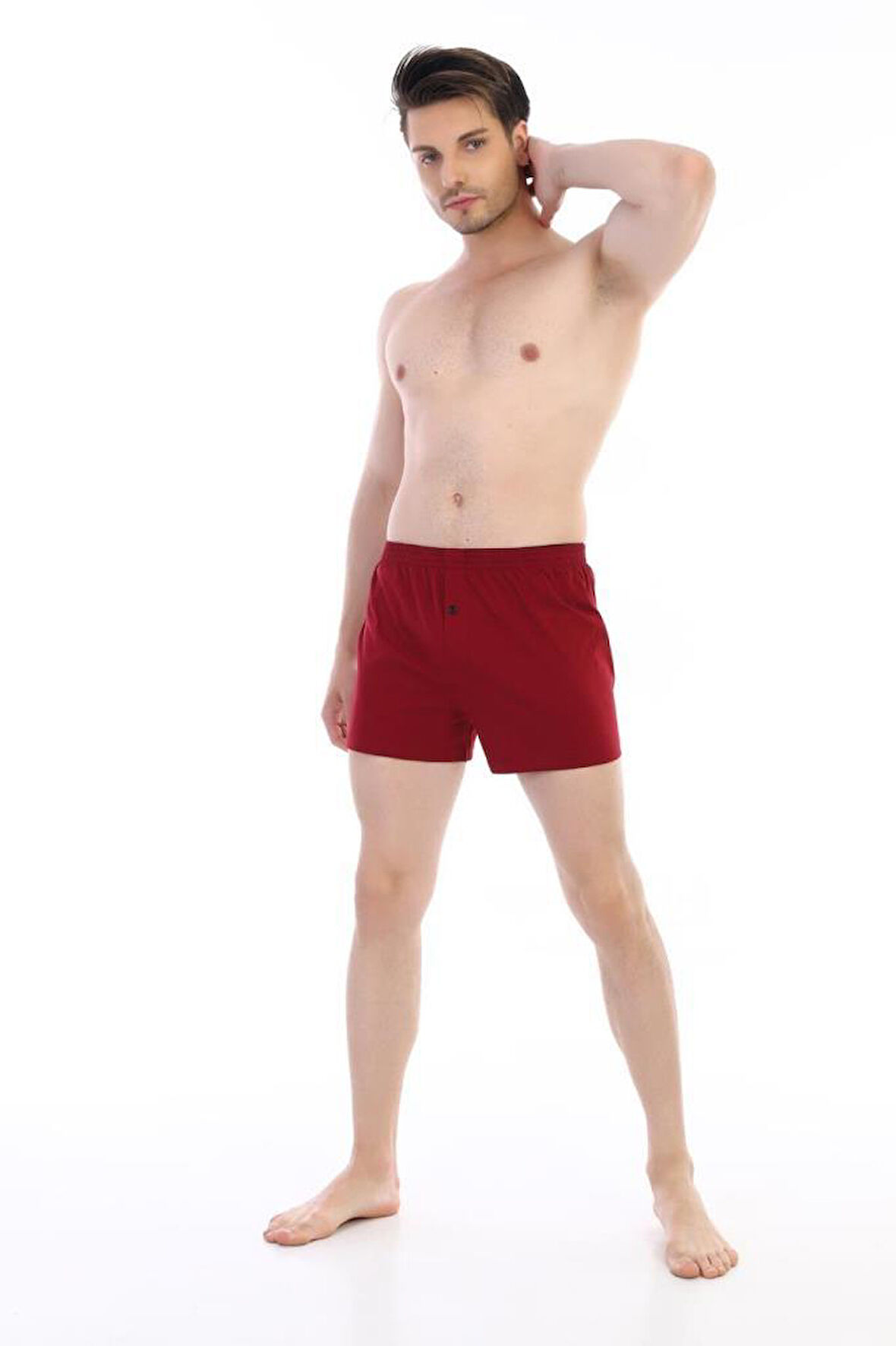 3 Adet Çift Kaplan Erkek Pamuklu Penye Boxer 805