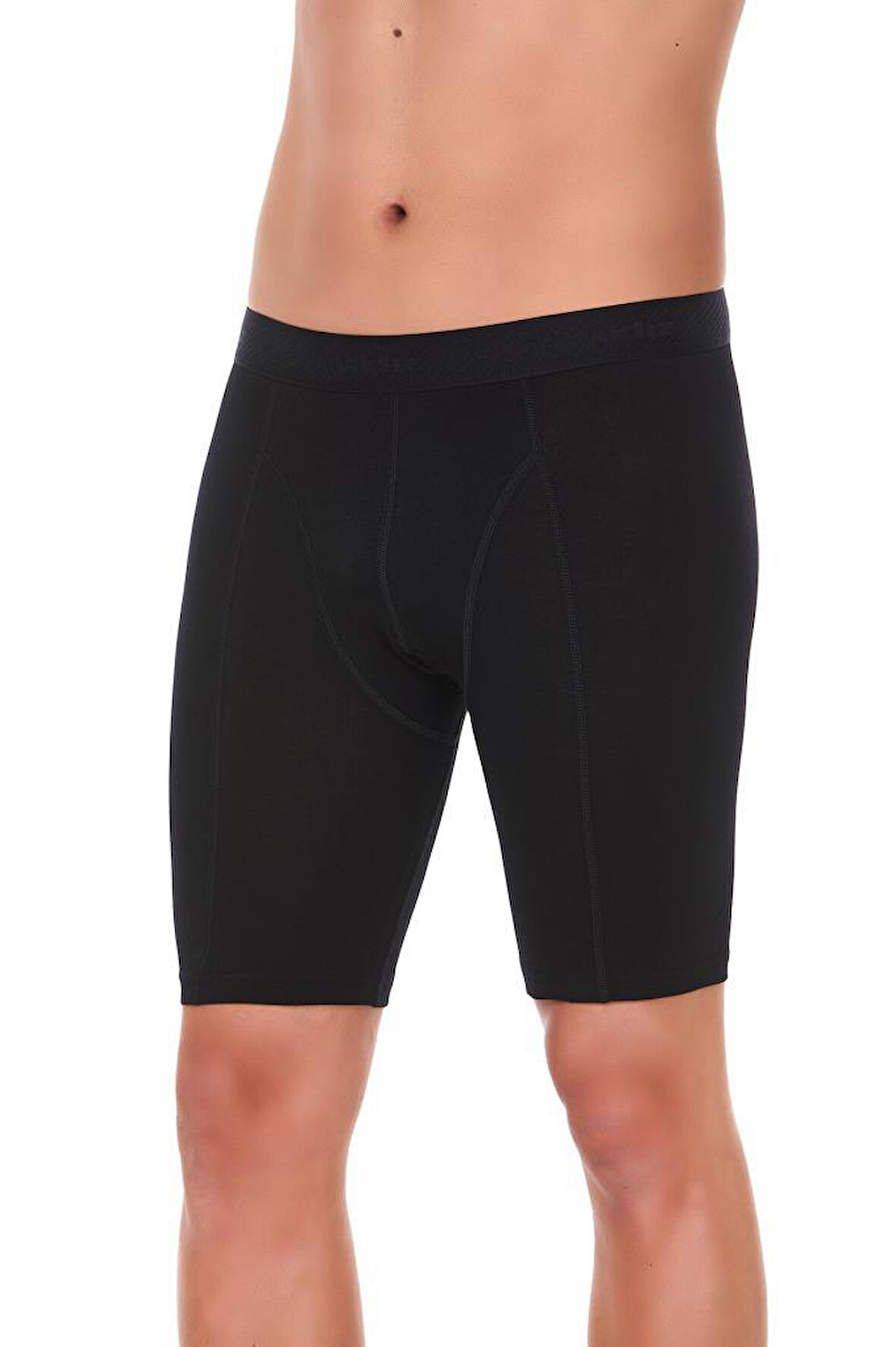 3 Adet Yıldız Erkek Modal Uzun Boxer Short Siyah 161