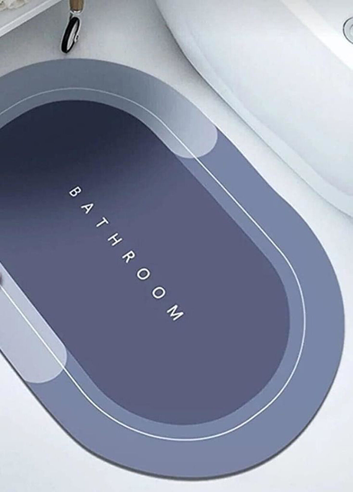 Süper Su Emici Kaymaz Tabanlı Banyo Paspası ( 40x60 )cm