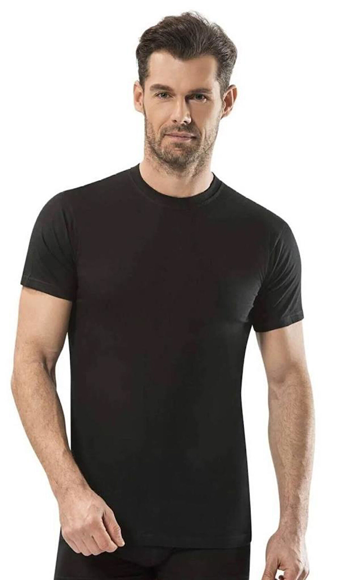 6 Adet Anıt Erkek Modal Sıfır Yaka Kısa Kollu Fanila Atlet 1203