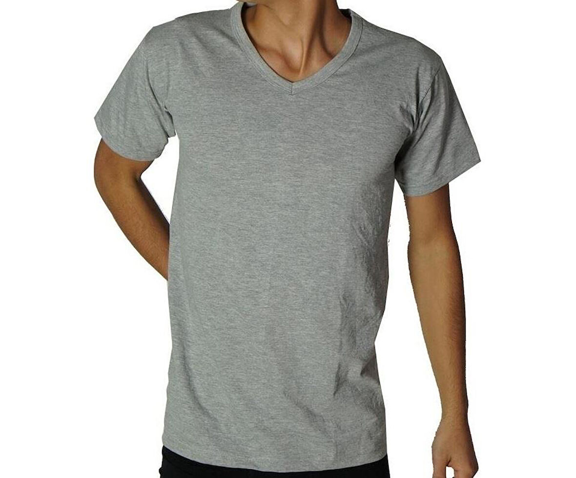 3 Adet Anıt Erkek Ribana V Yaka Kısa Kollu Fanila Atlet 1109