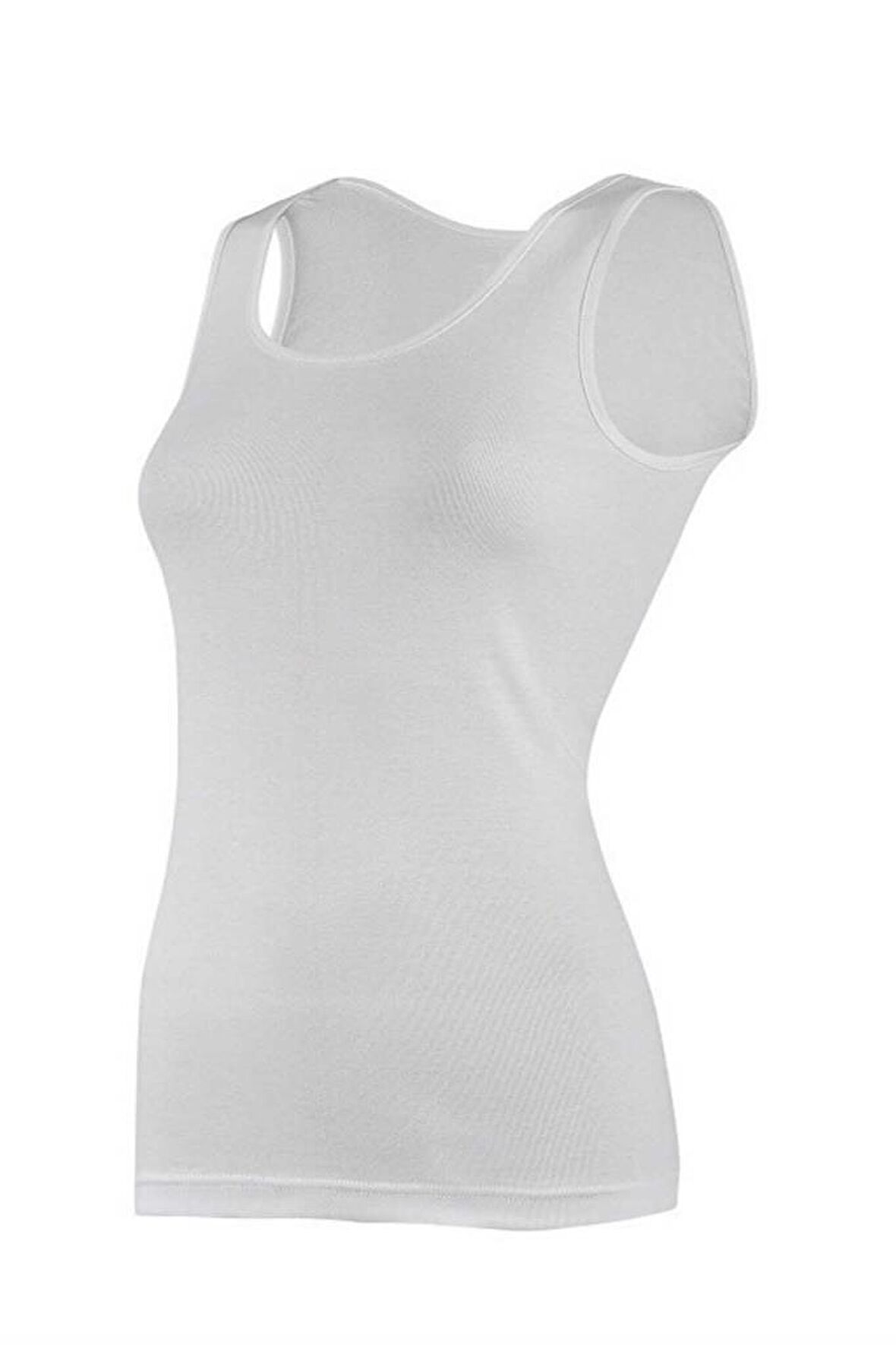 6 Adet Güryıldız Kadın Büyük Beden Ribana Geniş Askı Atlet 20003