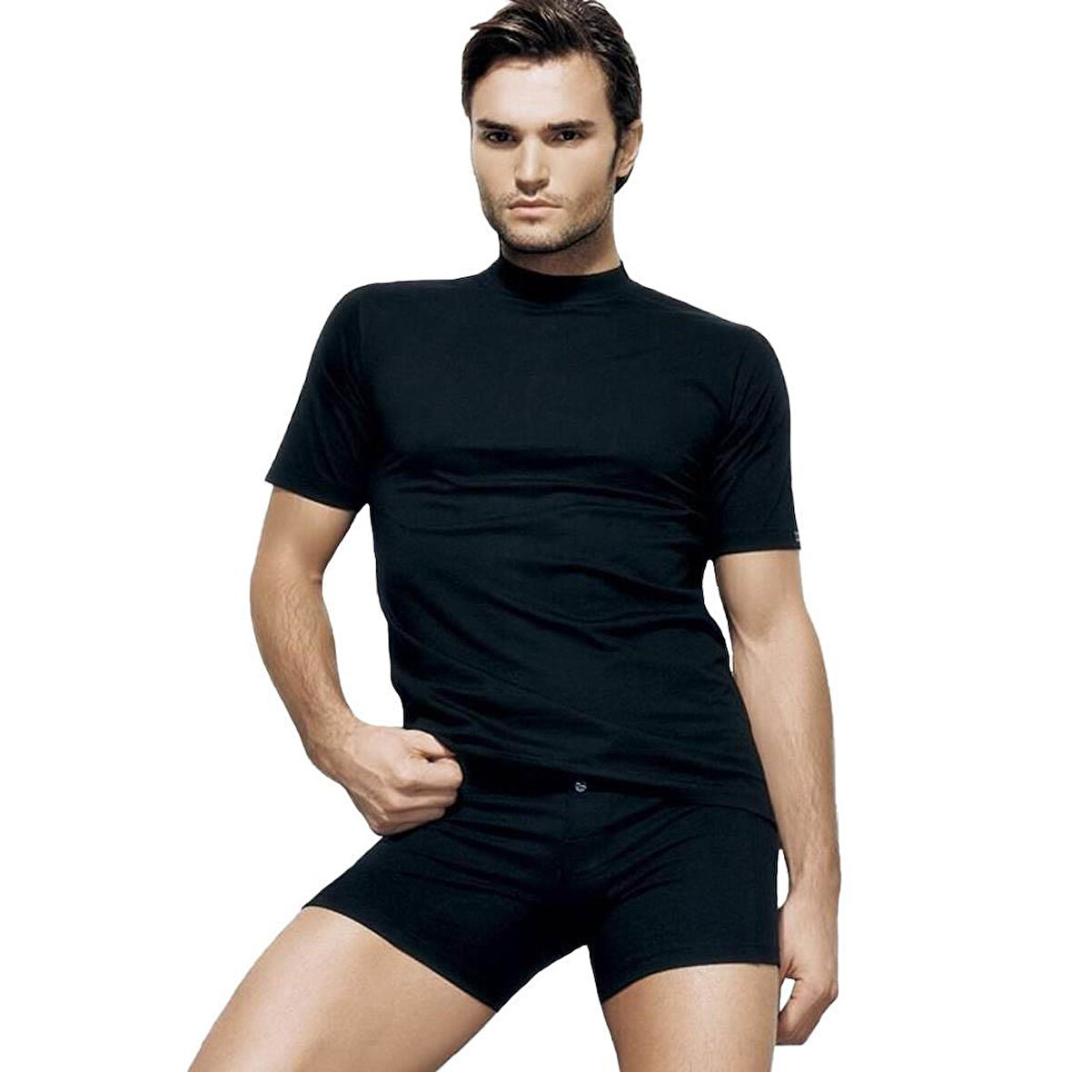 Çift Kaplan Erkek Süprem Amerikan Yaka Kısa Kol Fanila Atlet 930