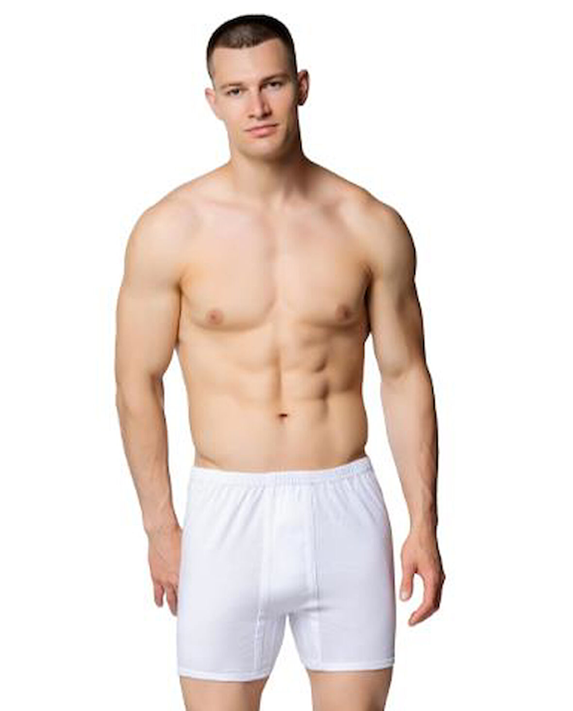 12 li Paket Cihan Yıldız Erkek Paçalı Arjantin Külot Beyaz