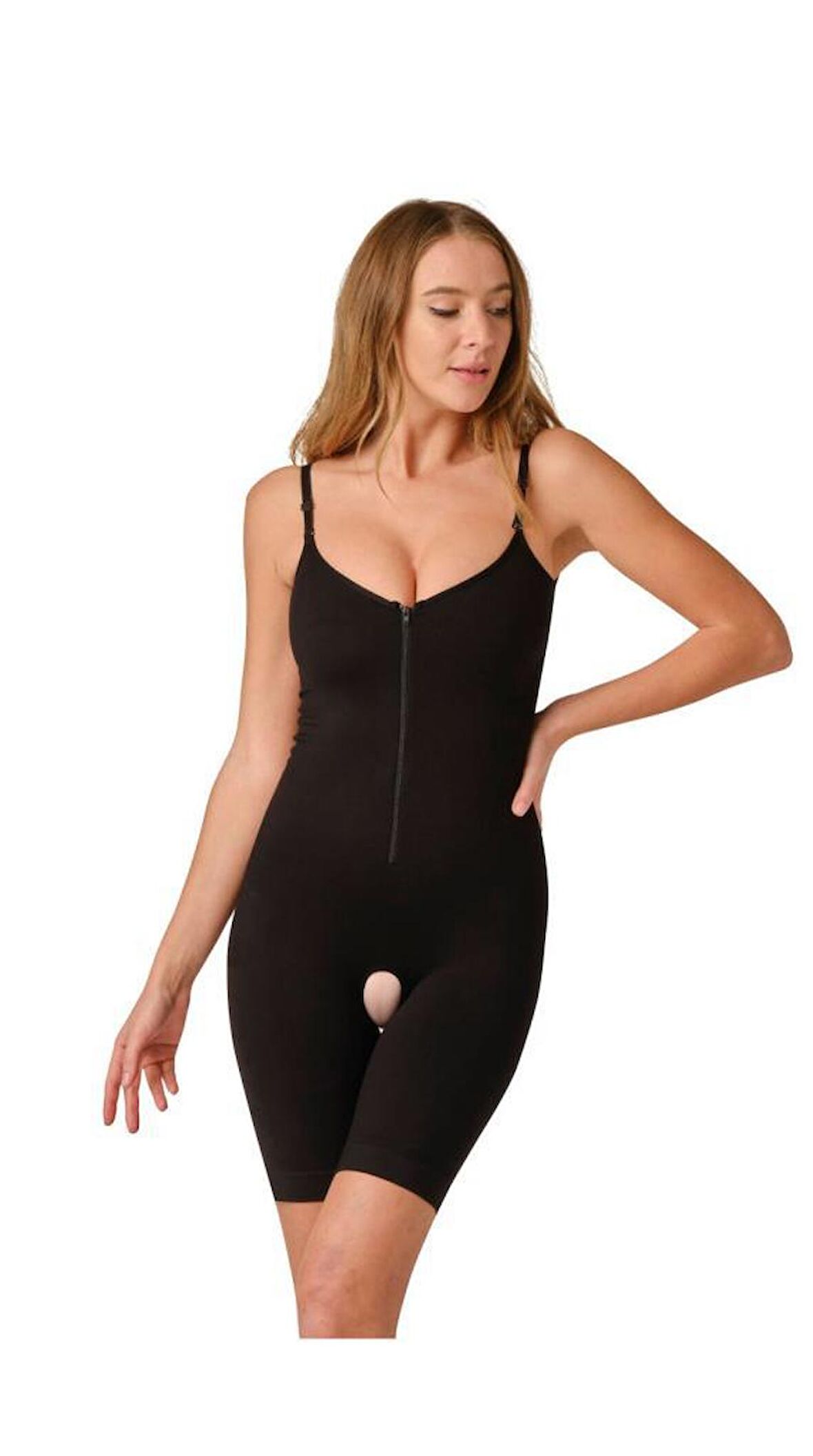 Form Angel Kadın Fermuarlı Agraflı Tam Paçalı Korse 5522