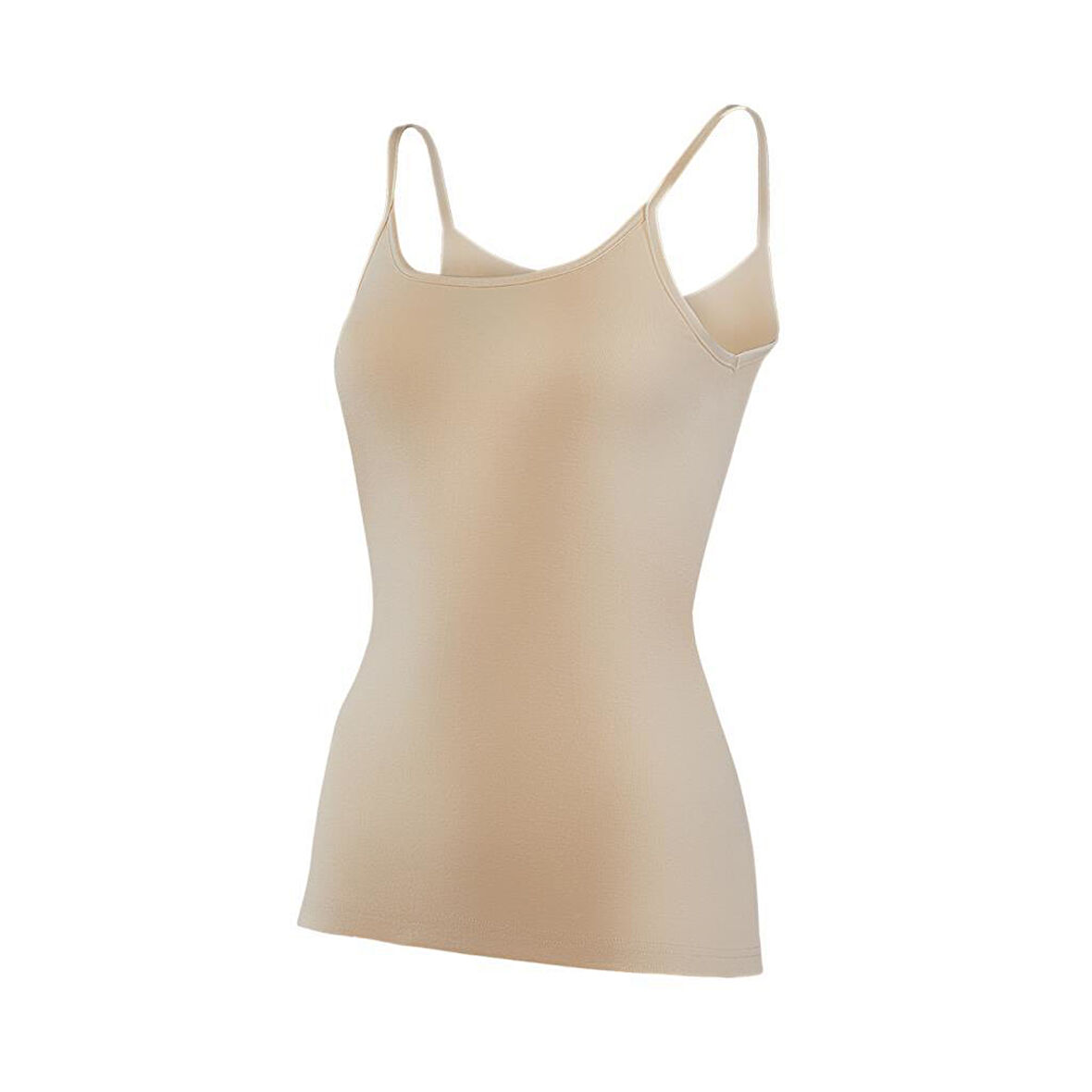 3 Adet Yıldız Kadın Modal Süper İnce İp Askılı Atlet Ten 2247