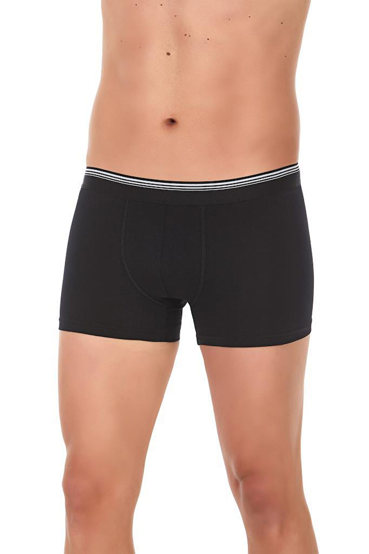 3 Adet Yıldız Erkek Likralı Formen Boxer Short Siyah 366