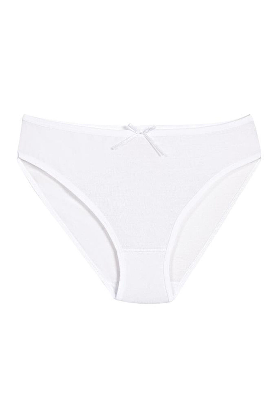 6 Adet Yıldız Bayan Bambu Bikini Külot Beyaz 3910