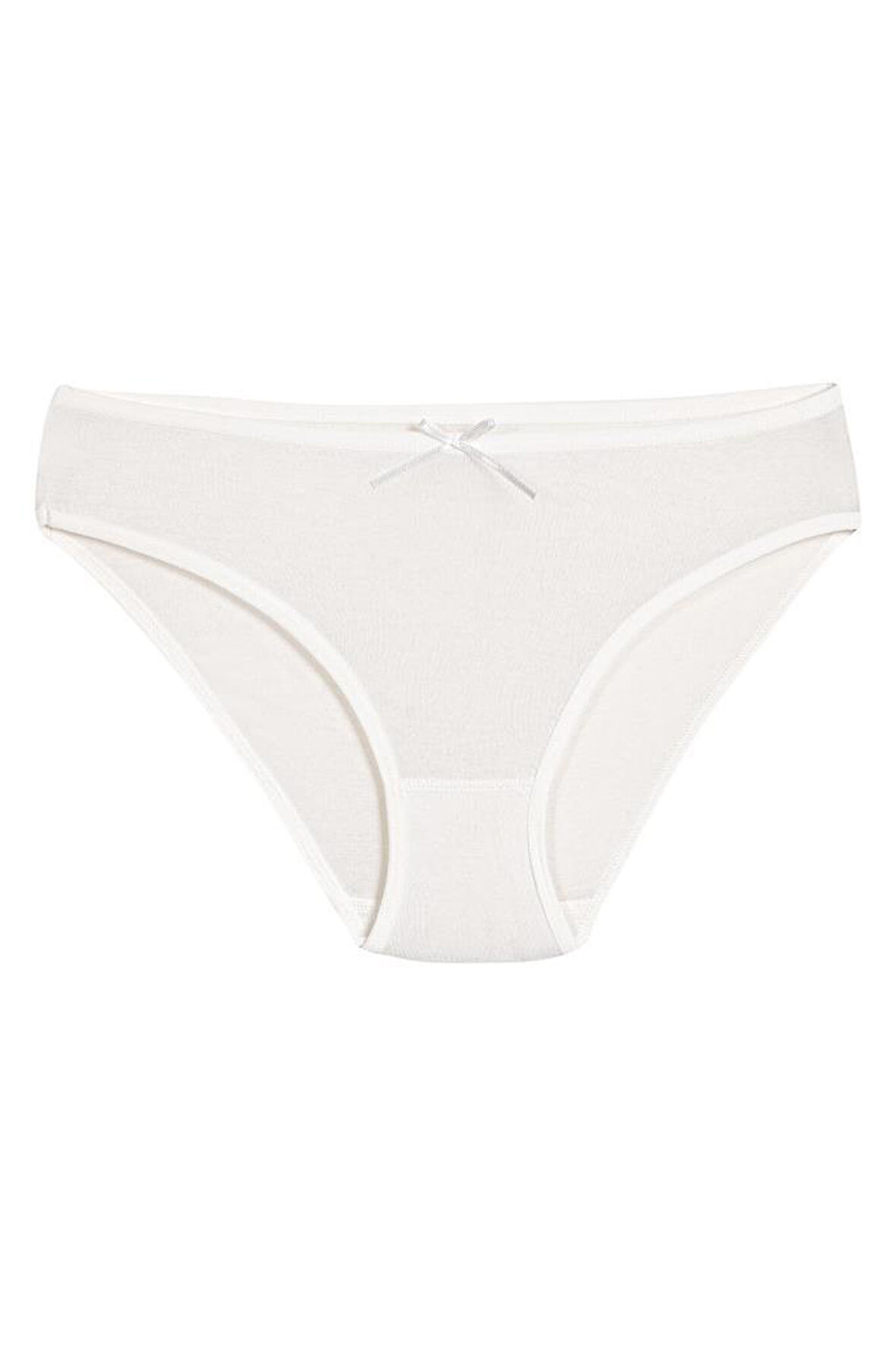 6 Adet Yıldız Bayan Bambu Bikini Külot Ekru 3912