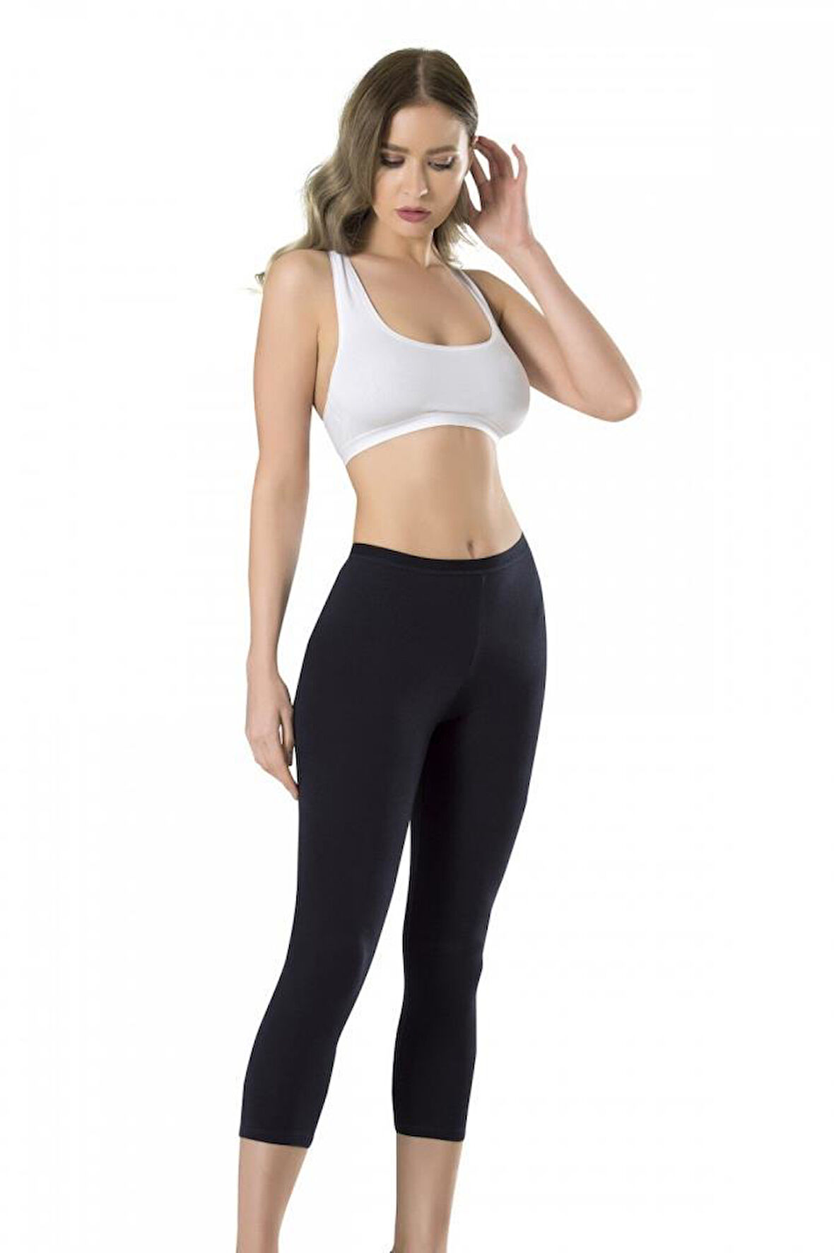 Fabony Kadın Modal Diz Altı Kapri Tayt 1040