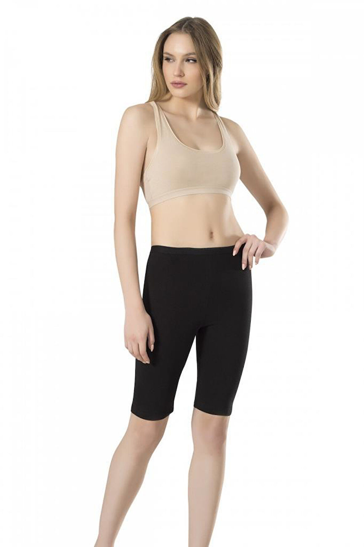 Fabony Kadın Modal Diz Üstü Kısa Tayt 1050