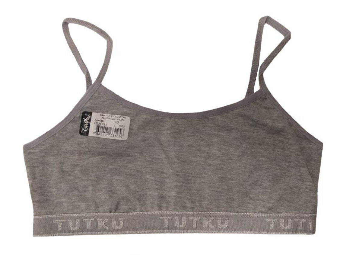 12 Adet Tutku Genç Kız İp Askılı Çocuk Alıştırma Sütyeni 844