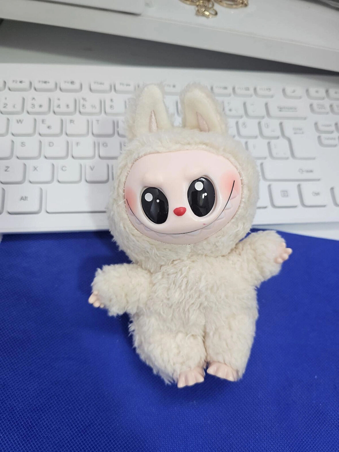 labubu peluş anahtarlık çanta süsü sevimli peluş oyuncak 17 cm