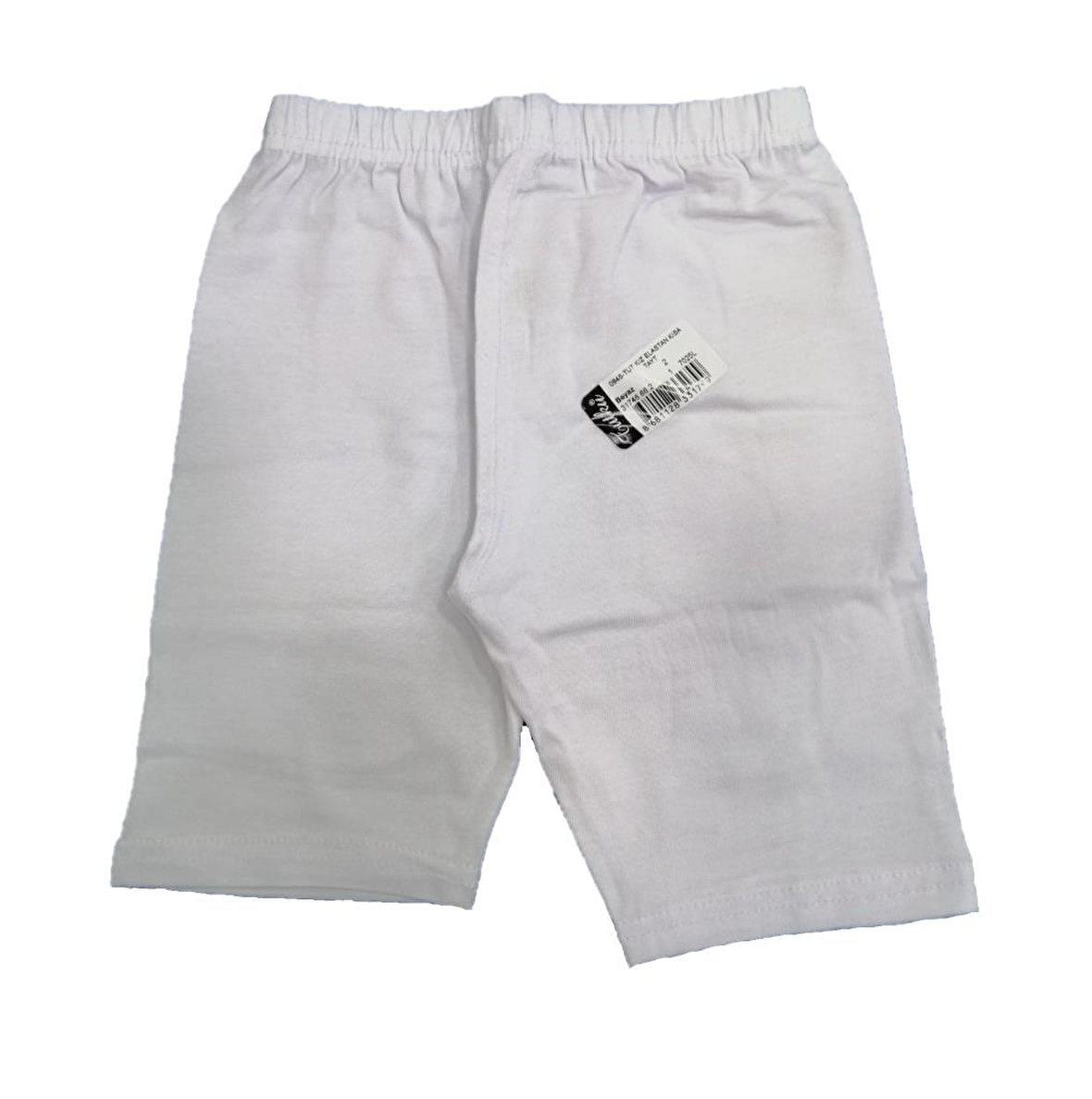 Tutku Kız Çocuk Elastan Kısa Tayt Beyaz 845