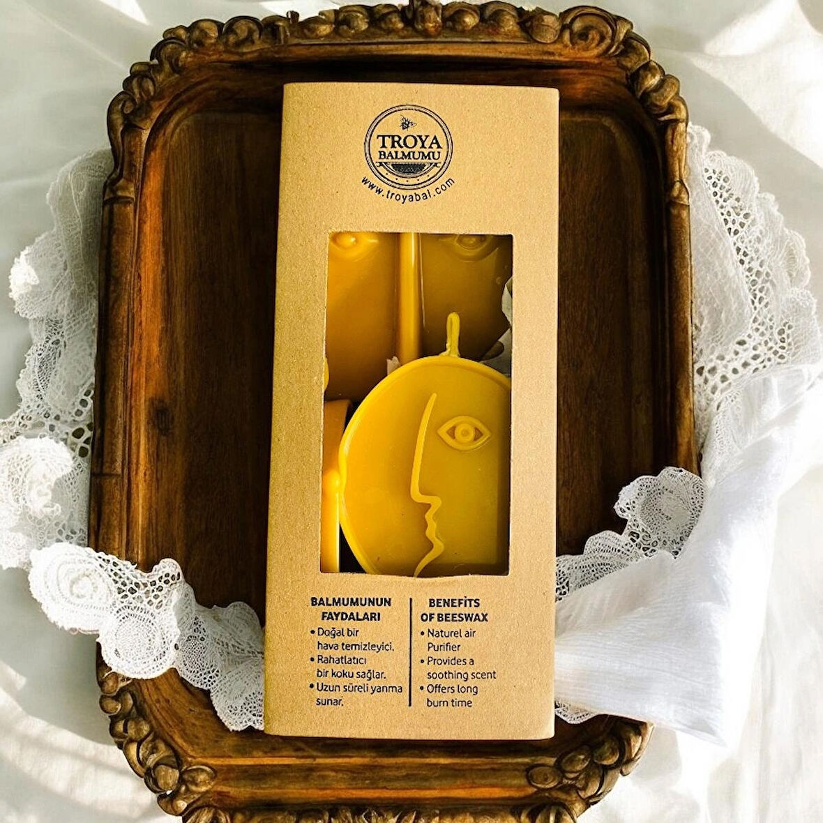 Troya Yüz figürü balmumu 4’lü takım