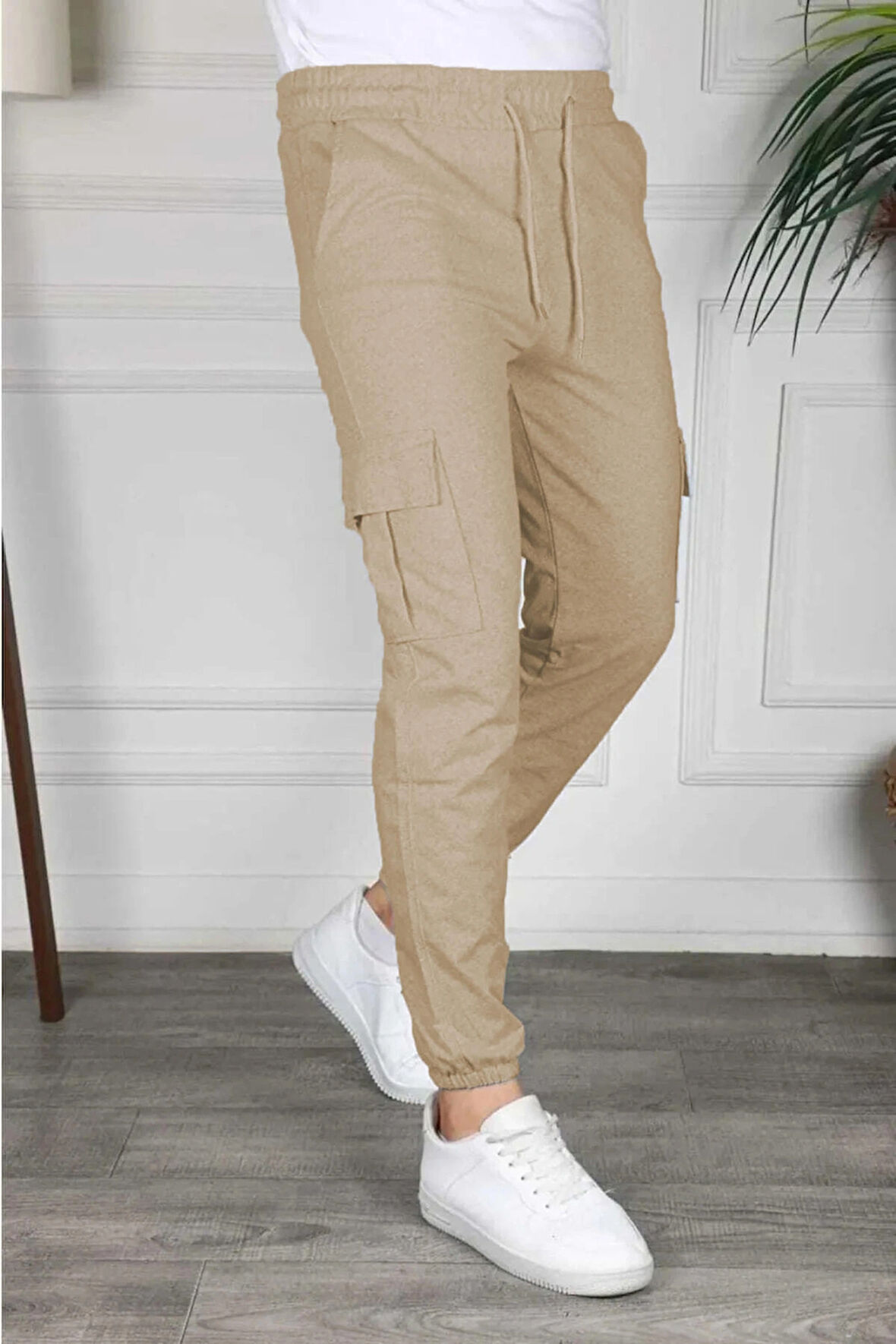 Kargo Cep Unisex Paça Lastikli Eşofman Altı