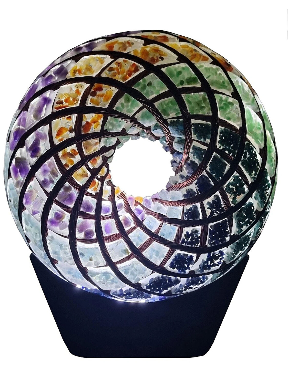 Z-TORUS-25 25 CM Ebat ve çakra  kristalleri ile dolu Bu frekanslar, odanızı anında sararak pozitif enerji ile doldurur.