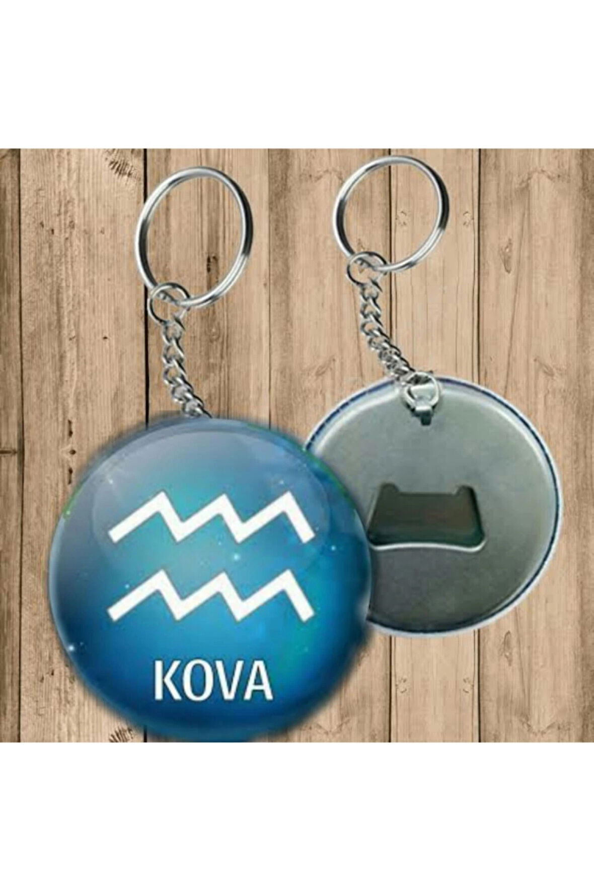 Kova Burcu Anahtarlık - Açacaklı Anahtarlık