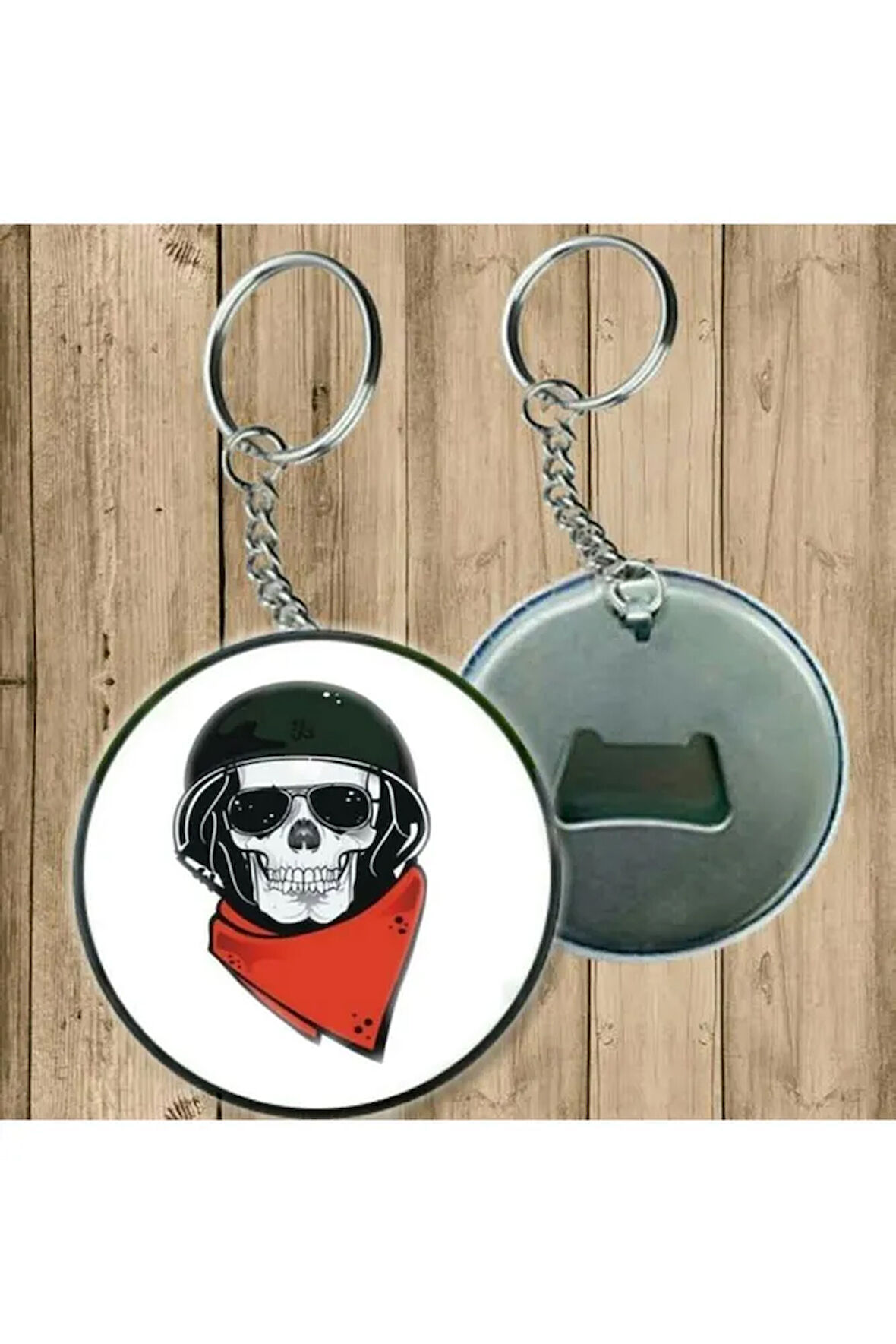 Motorcu Model - Açacaklı Anahtarlık