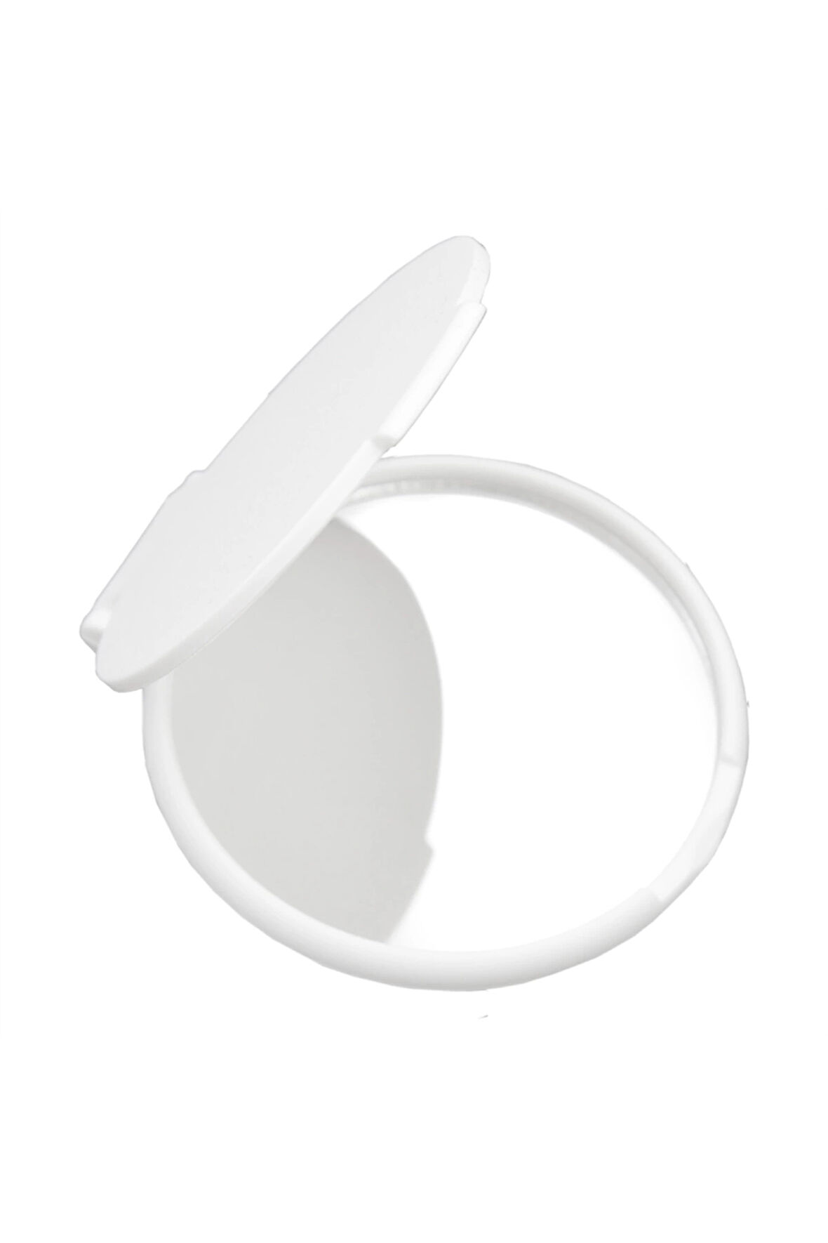 Plastik Cep Aynası - Beyaz_6 x 6