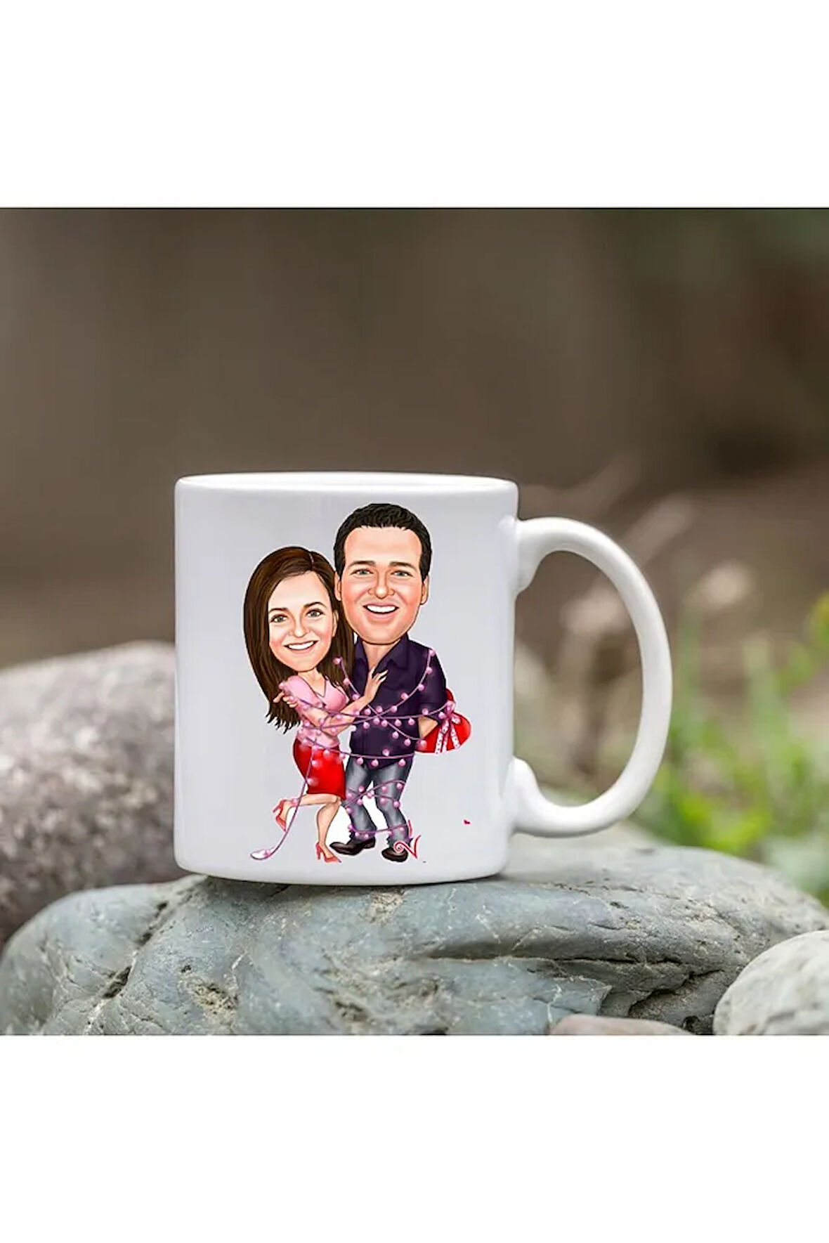 Kişiye Özel Bardak - Karikatür Bardak - Sevgili Bardağı