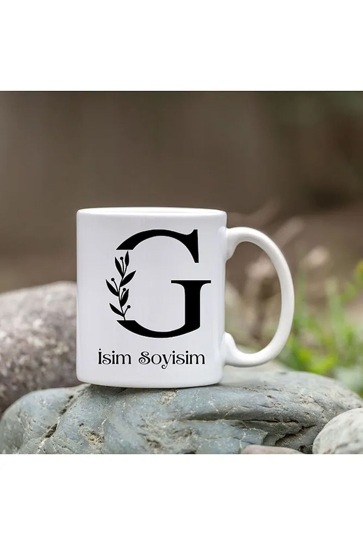 Kişiye Özel G Harfi Bardak - İsim Yazılı Bardak - İsimli Bardak
