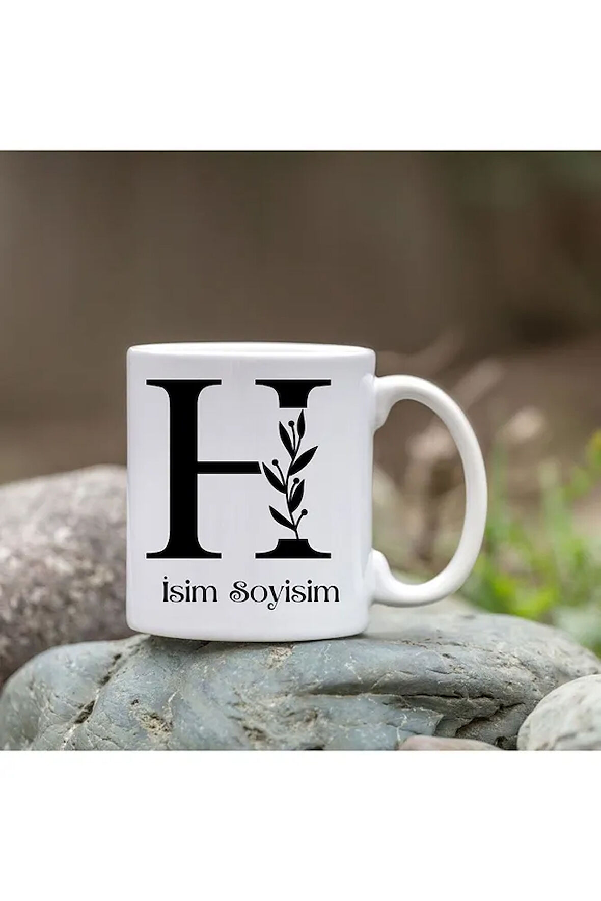Kişiye Özel N Harfi Bardak - İsim Yazılı Bardak - İsimli Bardak