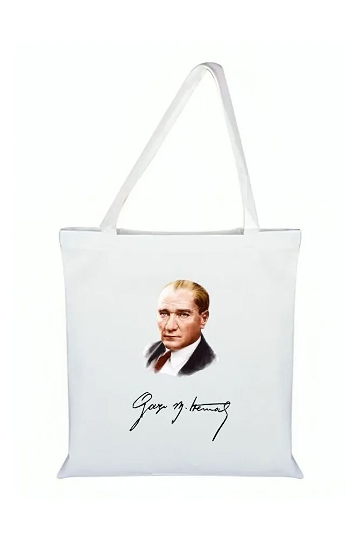Atatürk Resimli Bez Çanta - Atatürklü Çanta