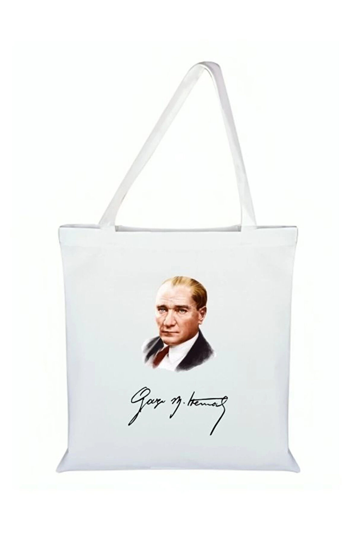 Atatürk Resimli Bez Çanta - Atatürklü Çanta