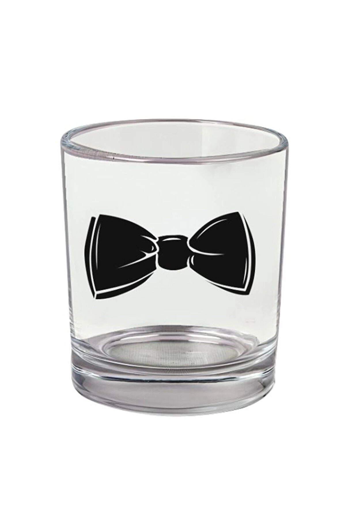 Papyon Baskılı Viski Bardağı - Papyonlu Bardak