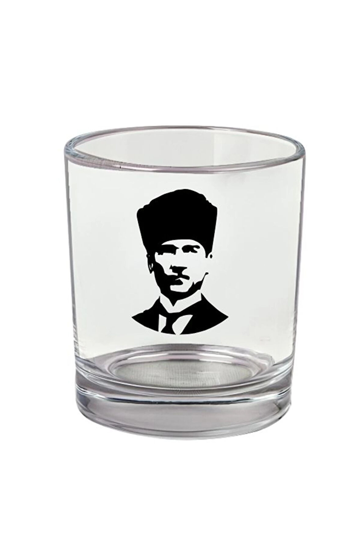 Atatürk Baskılı Viski Bardağı - Atatürklü Bardak