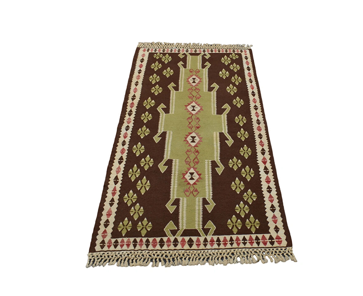 Zehra Abla Halı El Dokuma Başyapıt İnce Afgan Yün Kilim 4955