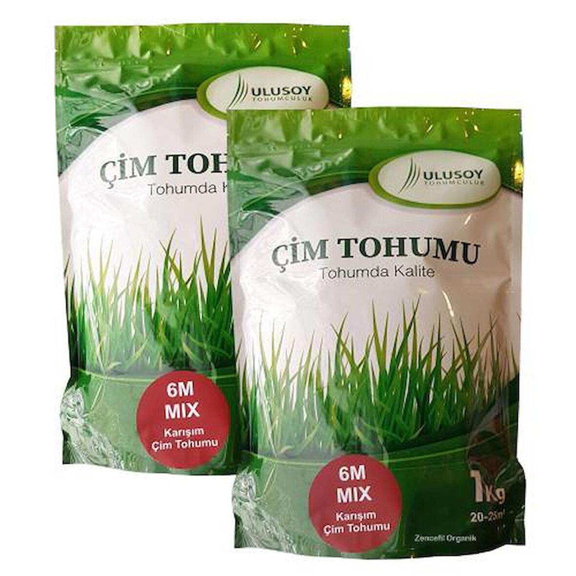 2 Adet 6m Karışım Çim Tohumu Ulusoy 6 Mix Ithal Çim Tohumu 2 X1 Kg