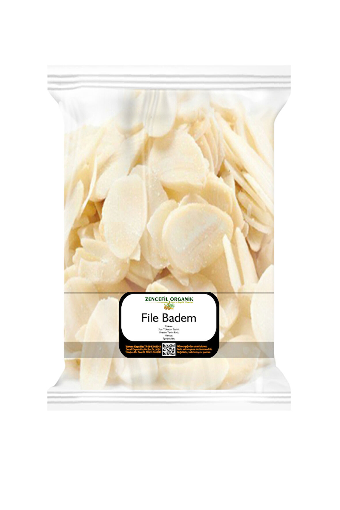 File Badem 250 Gr. 1. Kalite Dilimlenmiş Badem Içi