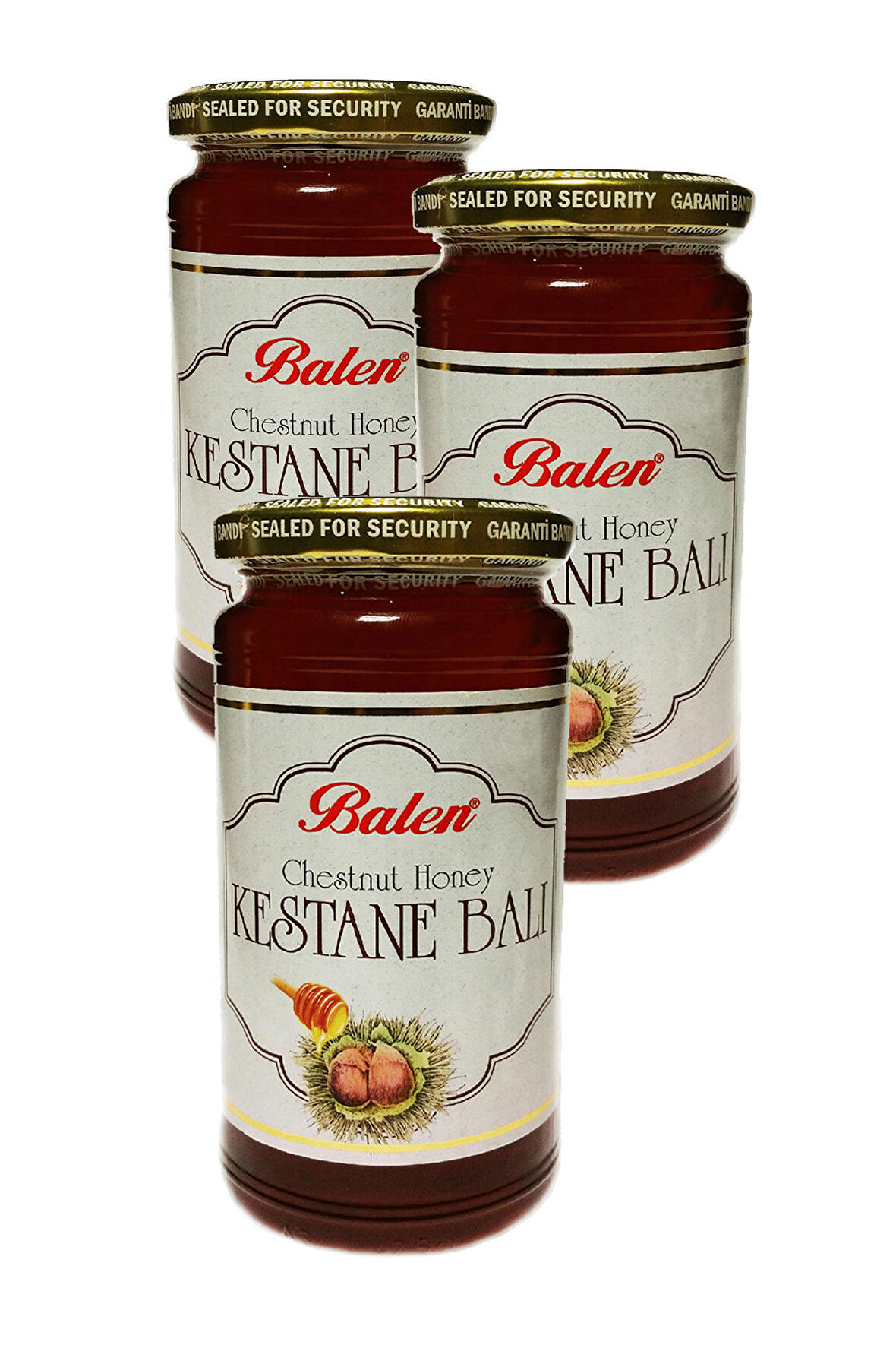 3 Adet Balen Kestane Balı 625 Gr Chesnut Honey 3x625g