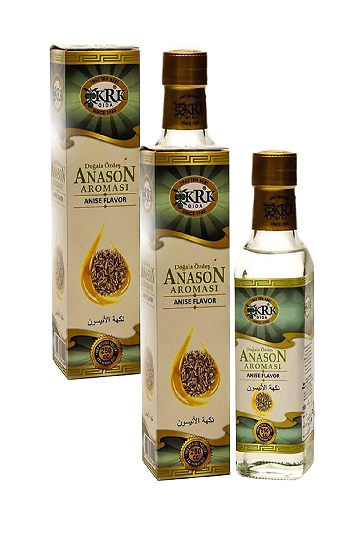 2 Kutu Krk Anason Aroması 250 ml