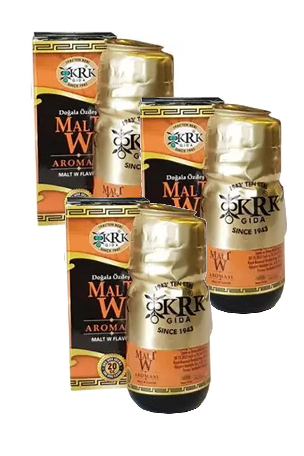 3 Kutu Krk Malt Aroması Doğa Ile Özdeş Malt W Aroması Meşe Aroması 20cc. x 3