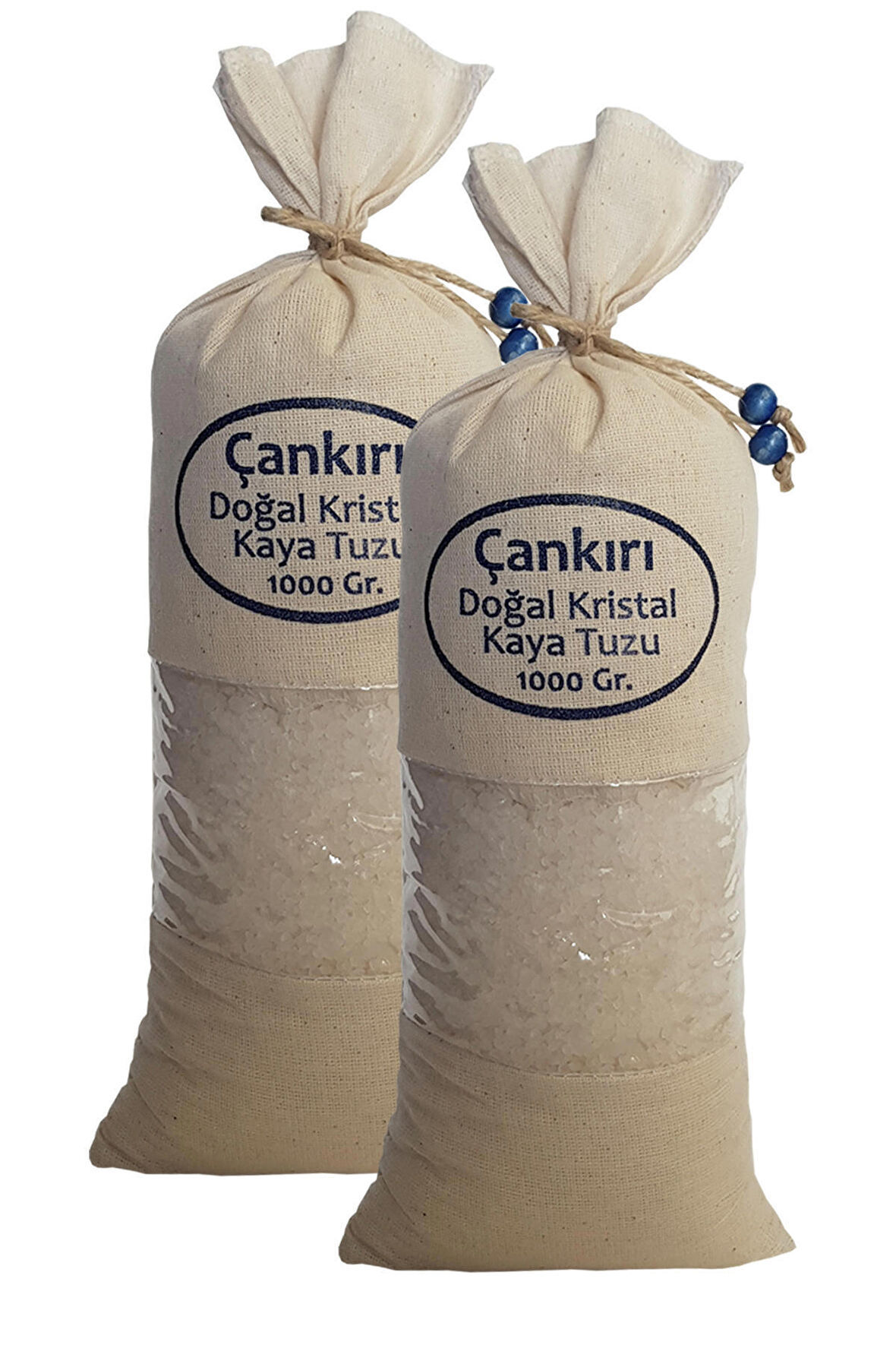 Çankırı Tuzu Bez Torbada İri Taneli Çankırı Tuz 2 x 1 kg