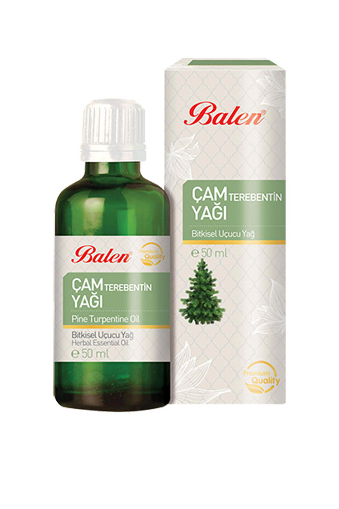 Balen Çam Terebentin Yağı Çam Terabentin Doğal Bitkisel Uçucu Yağ 50 ml Saç ve Cilt Bakım Yağı