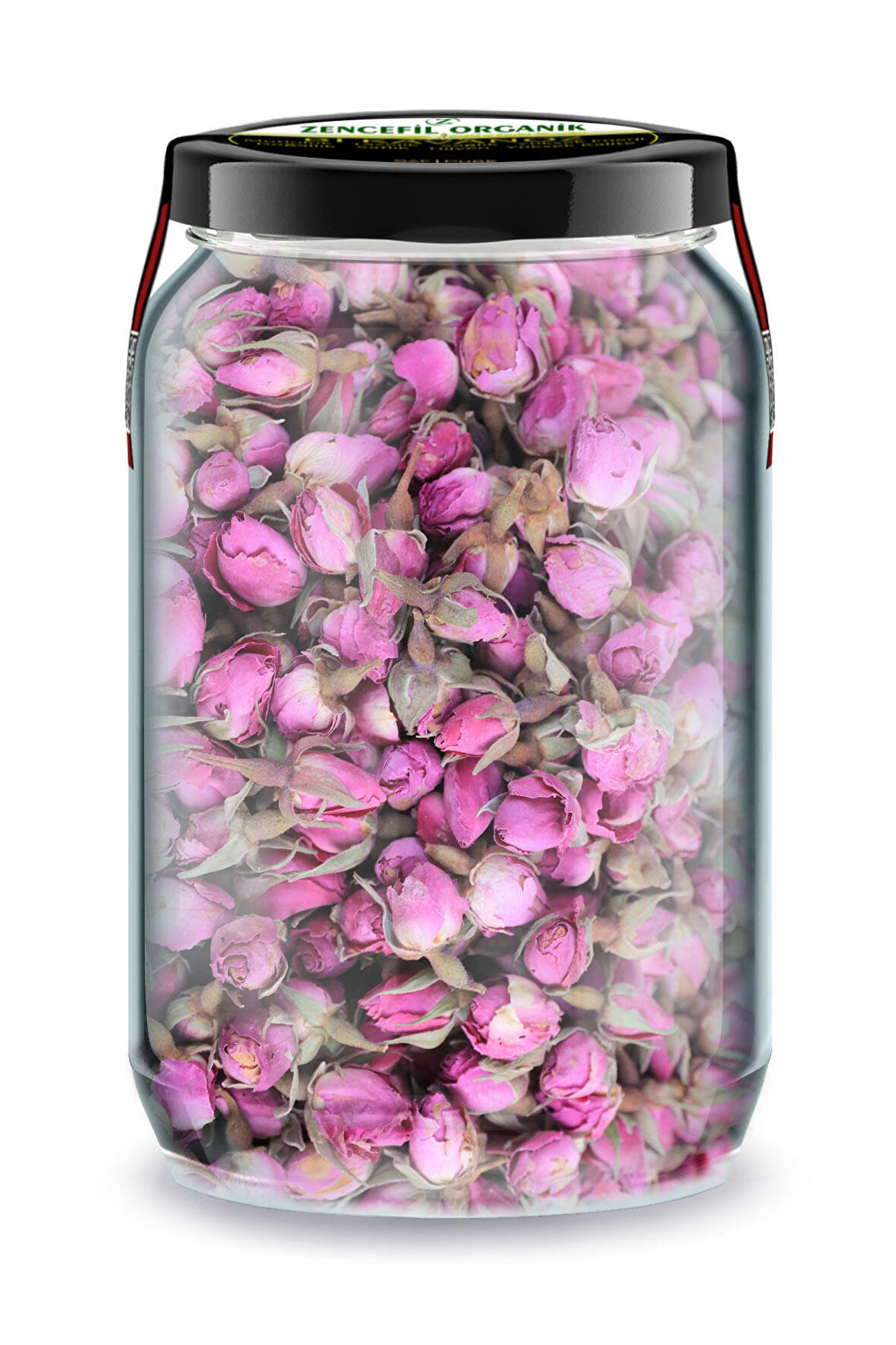Tomurcuk Pembe Gül Kurusu Isparta Gülü Bi Kavanoz 660 cc. Cam Kavanozda Tomurcuk Gül Dried Rose Bud
