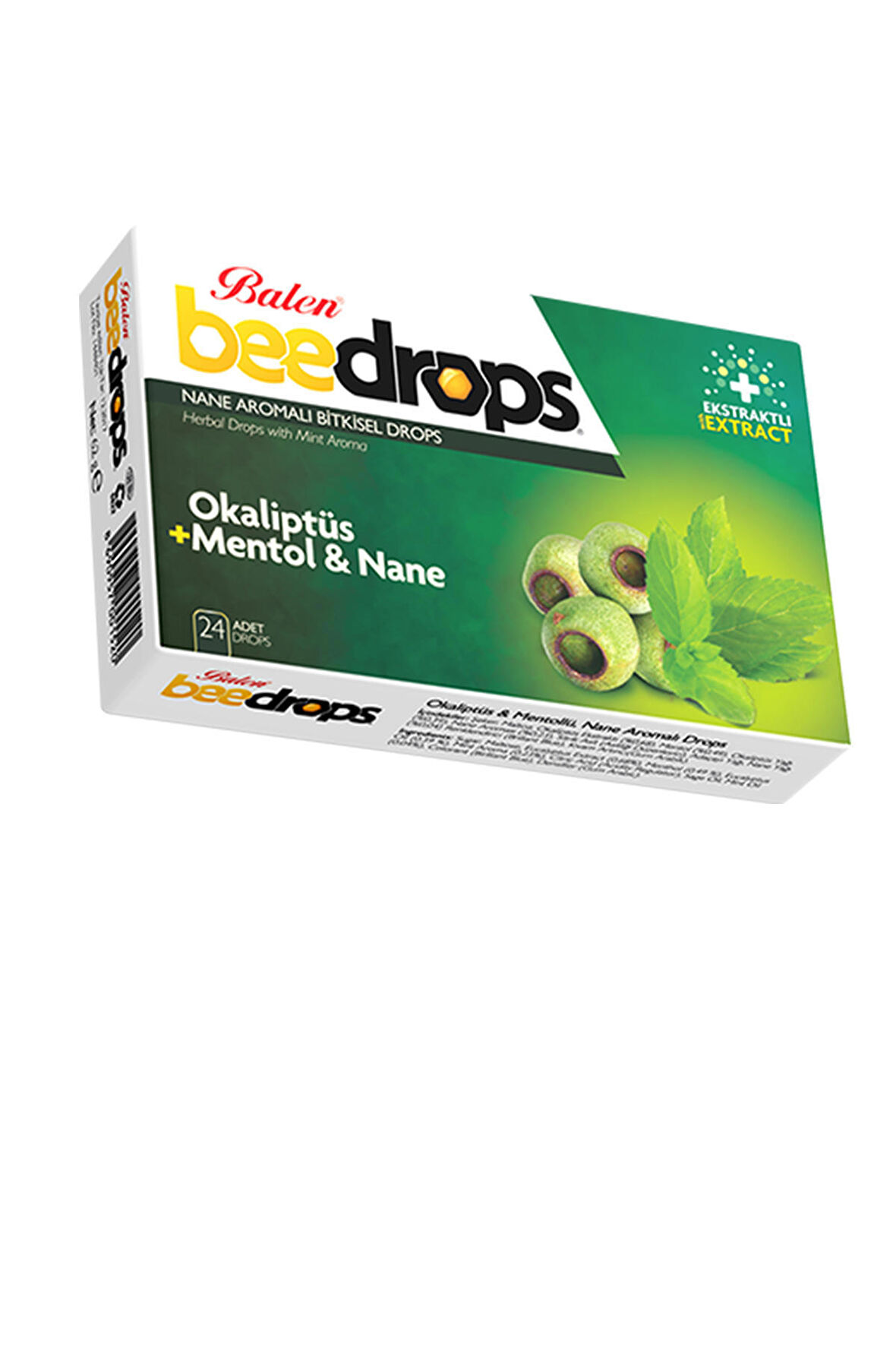 Okaliptüs Mentol Ve Nane Aromalı Pastil Bitkisel Boğaz Pastili 24 Adet Menthol Okaliptus