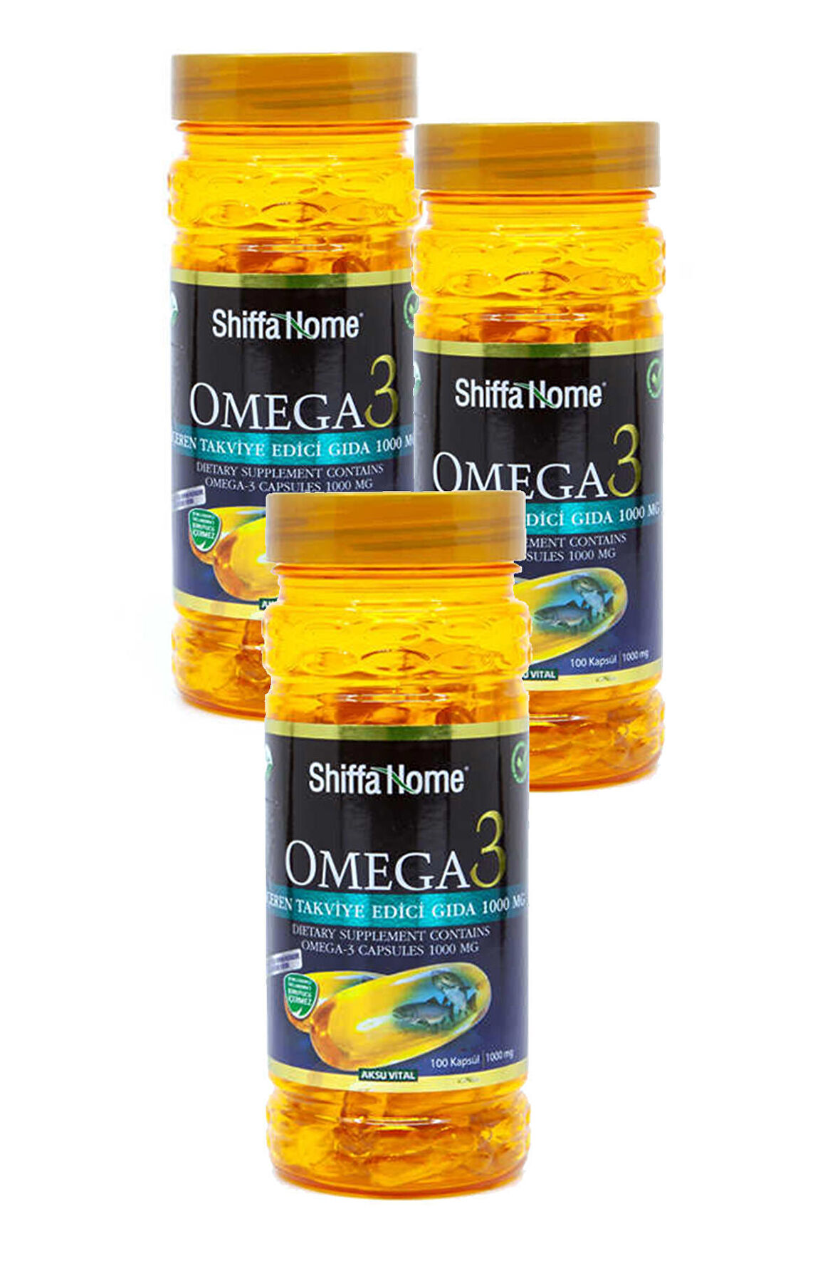 3 Kutu Shiffa Home Omega 3 Balık Yağı Kapsülü 1000 mg x 100 Kapsül